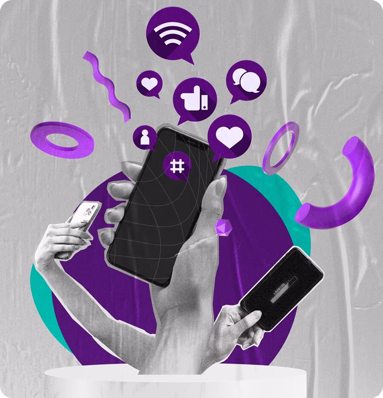 Hands holding a phone
